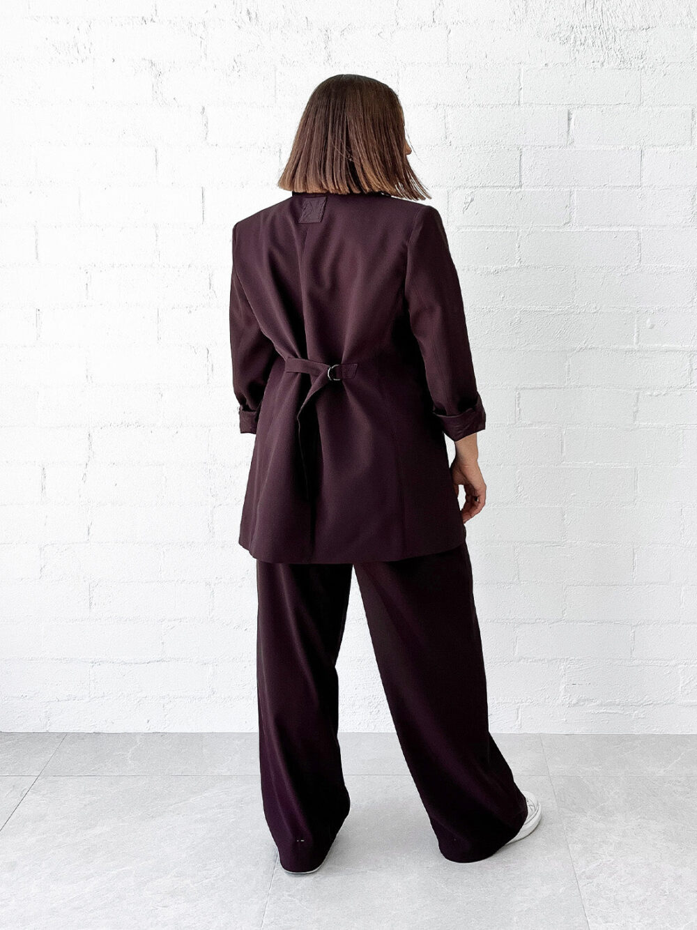 Dvojradové sako burgundy - Image 4