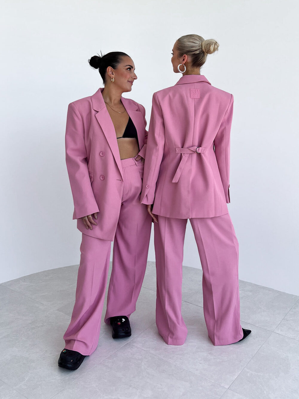 Dvojradové sako pink - Image 3